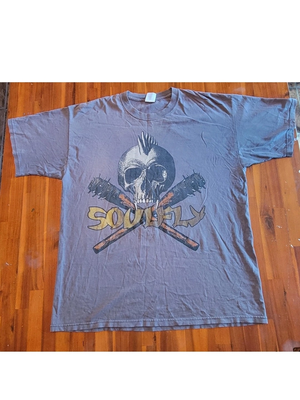 Soulfly Tribal War Band T-shirt Vintage 2003 XL Well Worn Condition